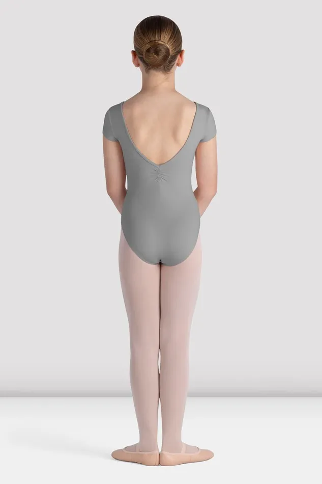 Bloch Basics Children Girls Piper Cap Sleeve Leotard Grey