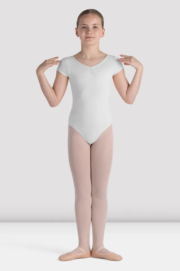Bloch Basics Children Girls Piper Cap Sleeve Leotard White