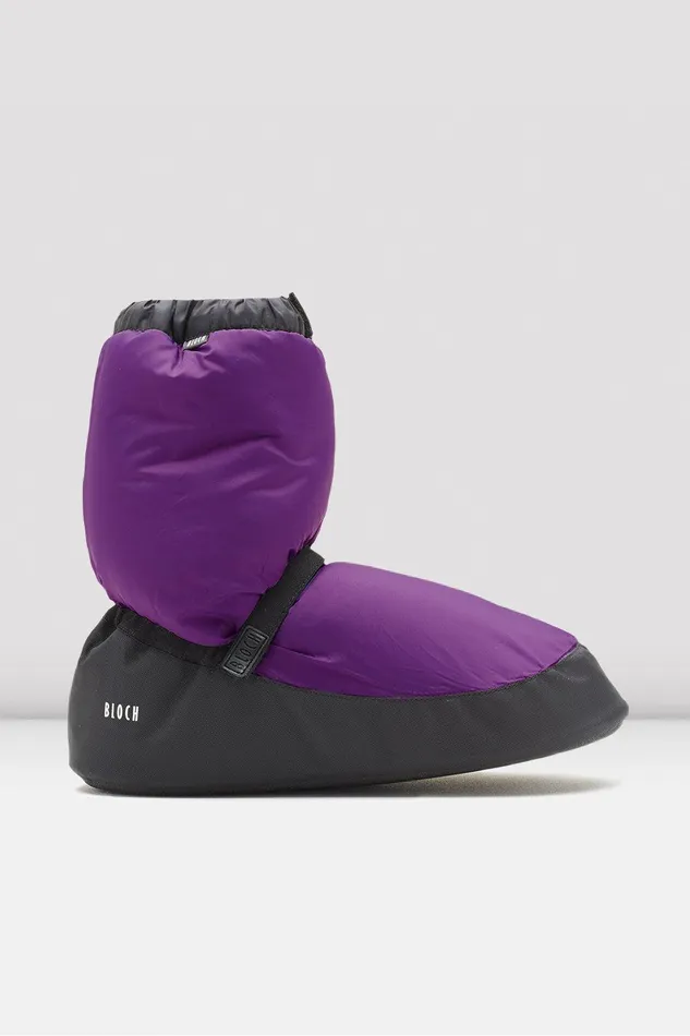 Bloch Booties Adults Adult Warm Up Booties Purple Nylon