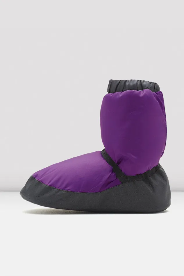 Bloch Booties Adults Adult Warm Up Booties Purple Nylon