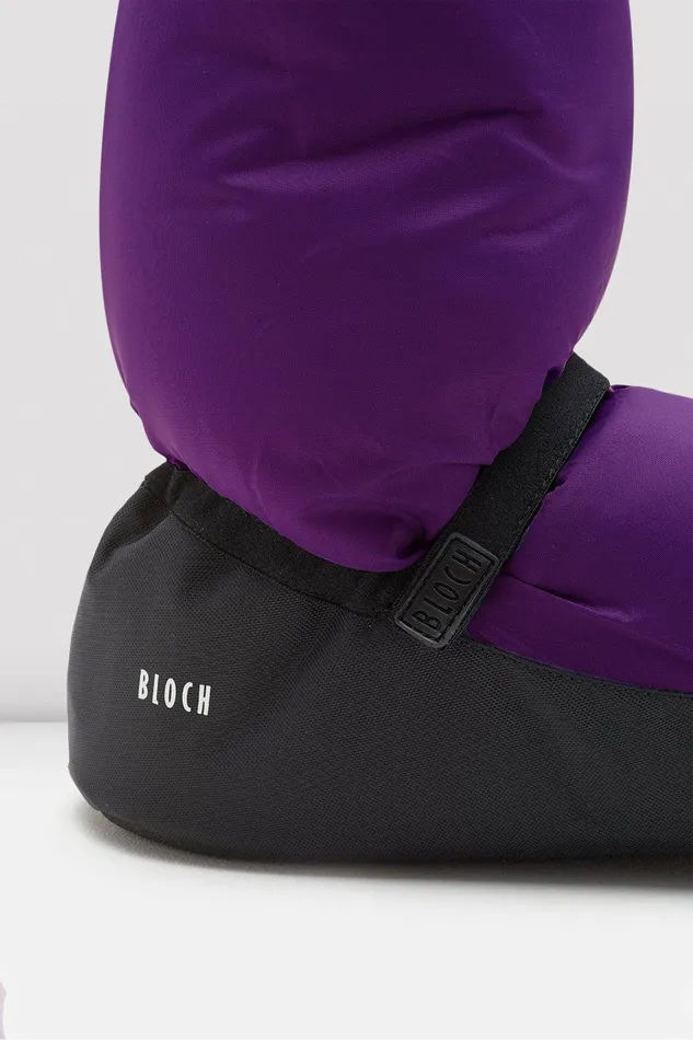 Bloch Booties Adults Adult Warm Up Booties Purple Nylon
