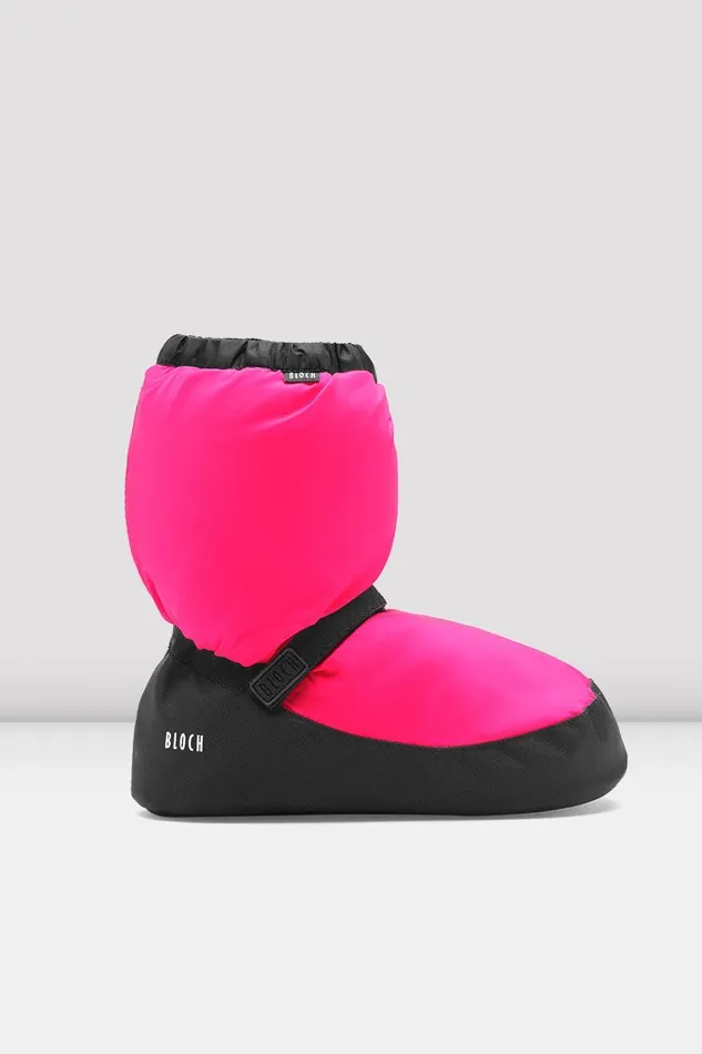 Bloch Booties Children Childrens Warm Up Booties Fluorescent Pink Nylon