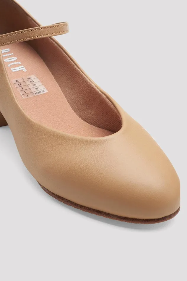 Bloch Character Adults Ladies BroadwayLo Character Shoes Tan Synthetic Leather