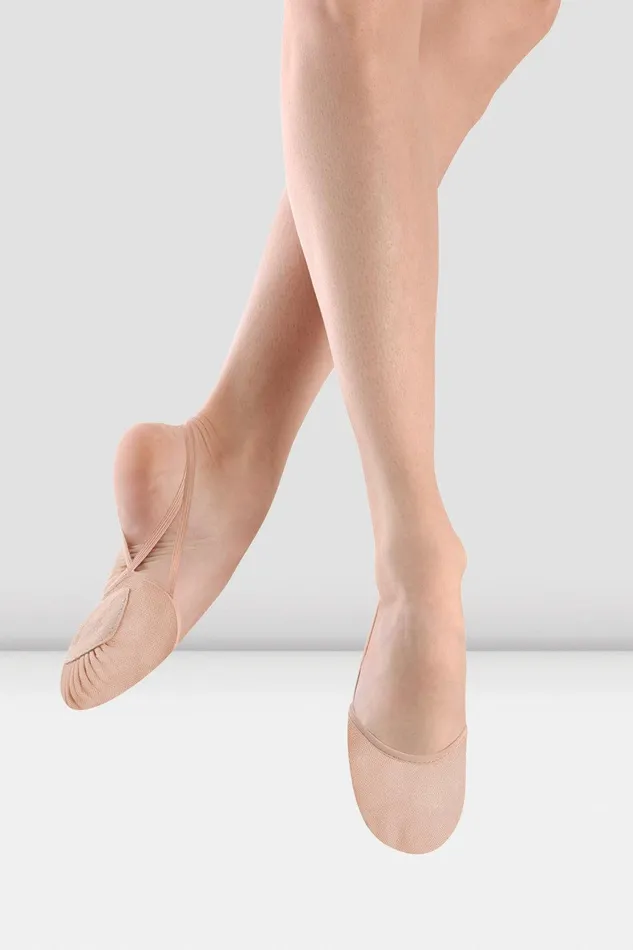 Bloch Contemporary Adults Ladies Eclipse Canvas Half Sole Shoes Light Sand Canvas