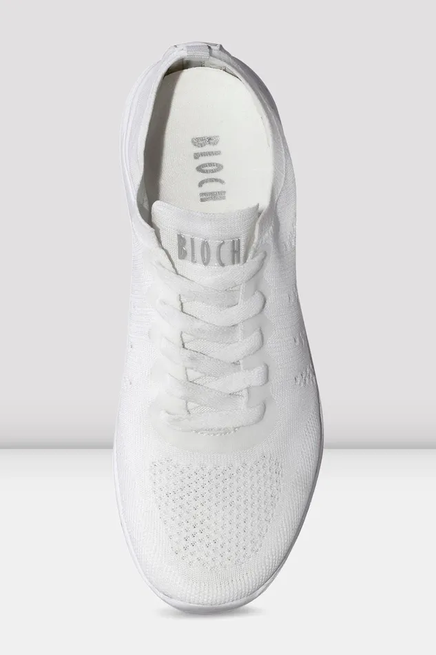 Bloch Dance Sneakers Adults Adult Omnia Lightweight Knited Sneakers White Knit
