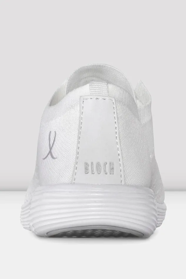 Bloch Dance Sneakers Adults Adult Omnia Lightweight Knited Sneakers White Knit
