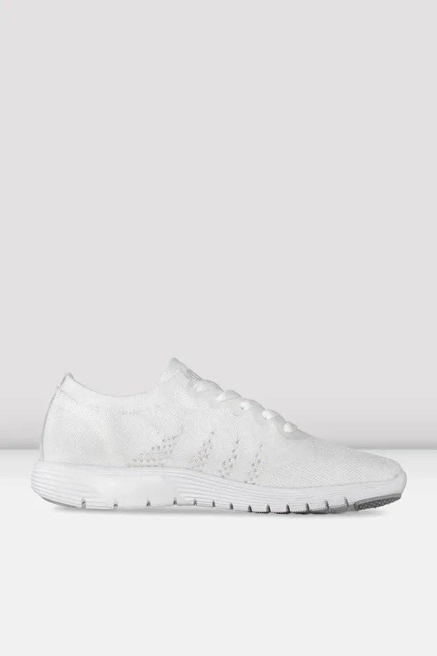 Bloch Dance Sneakers Adults Adult Omnia Lightweight Knited Sneakers White Knit