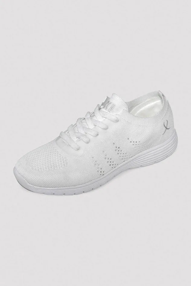 Bloch Dance Sneakers Adults Adult Omnia Lightweight Knited Sneakers White Knit