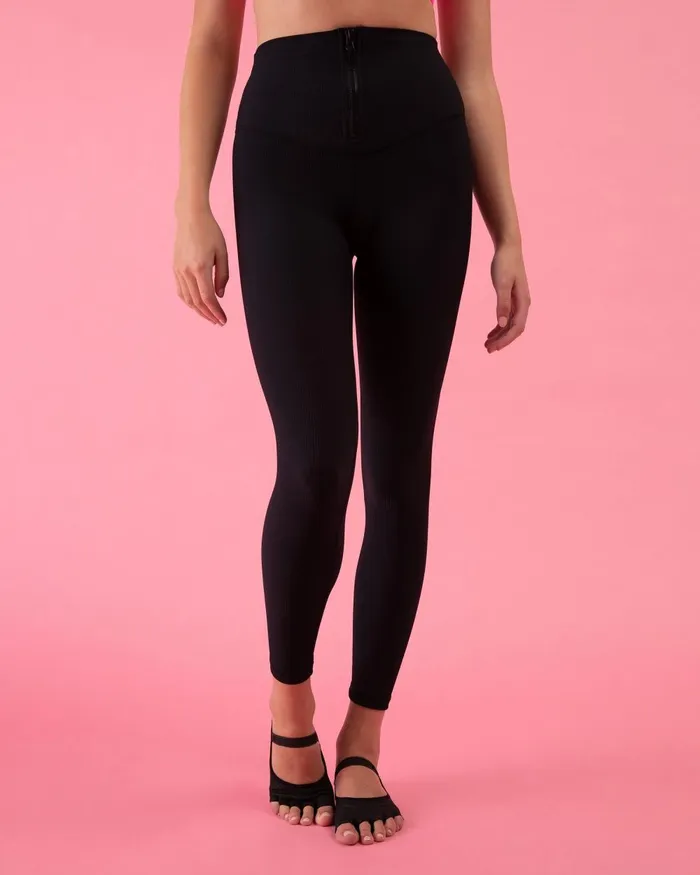 Bloch Leggings Adults Bloch Play Zip 78 Legging Graphite