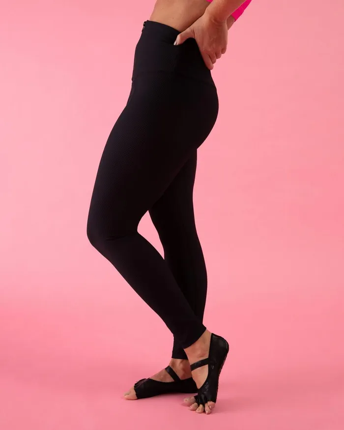 Bloch Leggings Adults Bloch Play Zip 78 Legging Graphite
