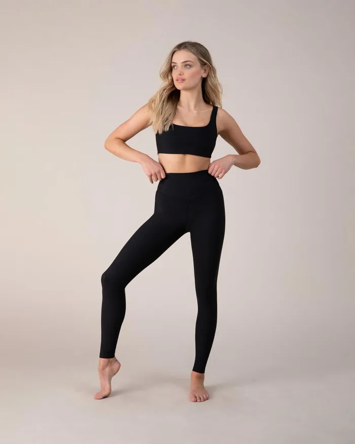 Bloch Leggings Adults Blochrib Full Length Legging Ebony