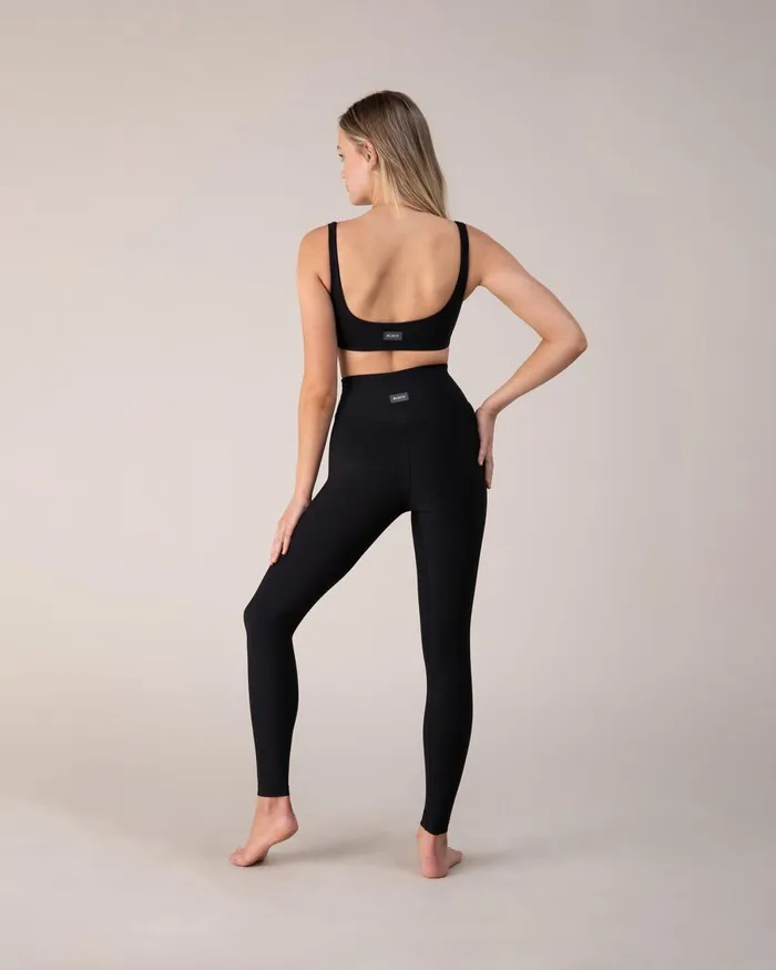 Bloch Leggings Adults Blochrib Full Length Legging Ebony Bloch Leggings Adults Blochrib Full Length Legging Ebony