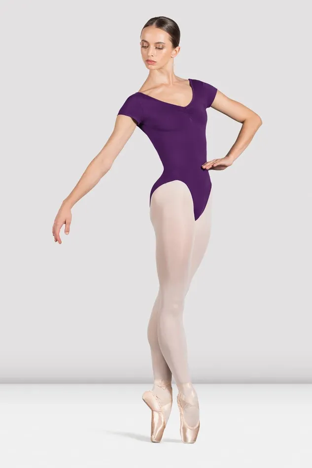 Bloch Leotards Adults Ladies Penny Cap Sleeve Leotard Aubergine
