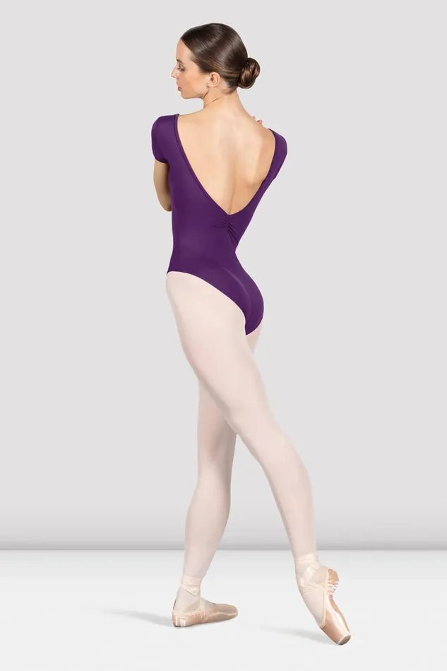 Bloch Leotards Adults Ladies Penny Cap Sleeve Leotard Aubergine Bloch Leotards Adults Ladies Penny Cap Sleeve Leotard Aubergine