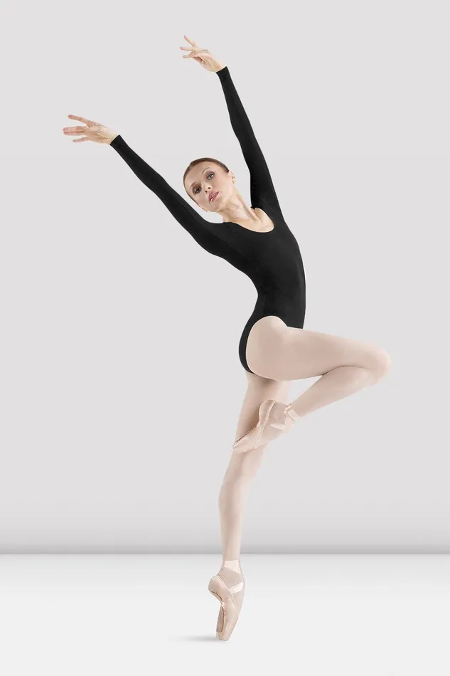 Bloch Leotards Adults Ladies Premier Long Sleeve Leotard Black