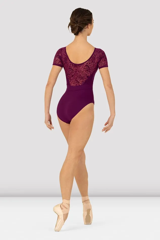 Bloch Leotards Adults Ladies Vienna Short Sleeve Leotard Boysenberry