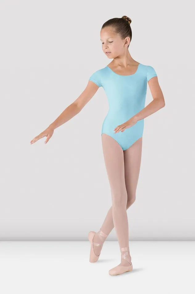 Bloch Leotards Children Girls Dujour Cap Sleeve Leotard Pastel Blue