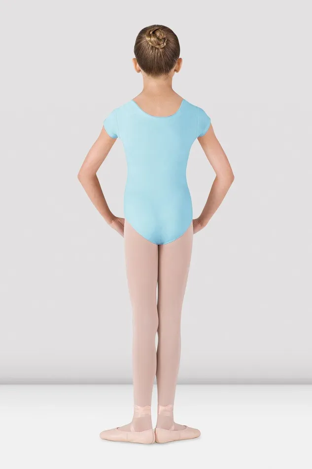 Bloch Leotards Children Girls Dujour Cap Sleeve Leotard Pastel Blue