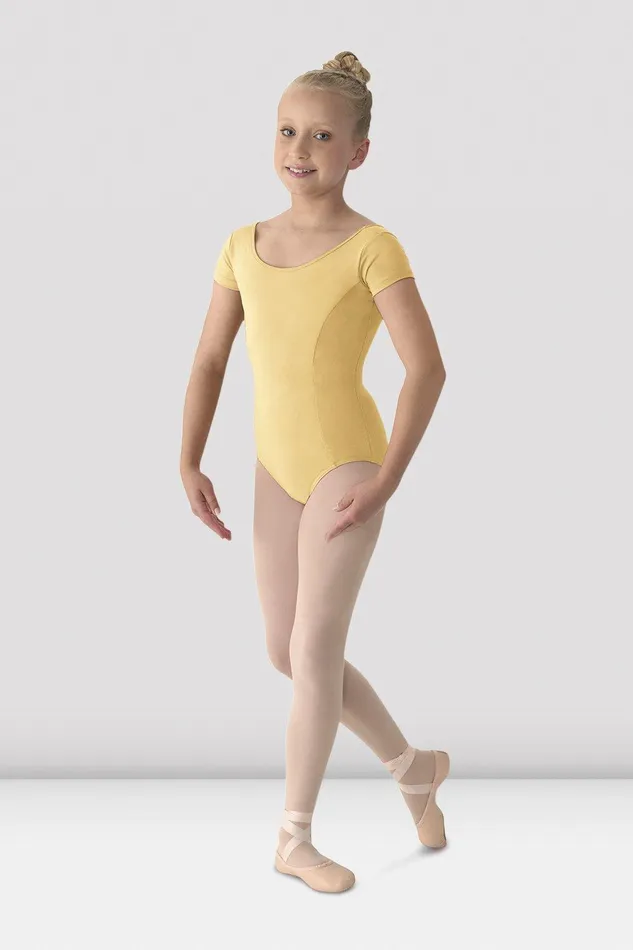 Bloch Leotards Children Girls Mirella Classic Short Sleeve Leotard Buttercup