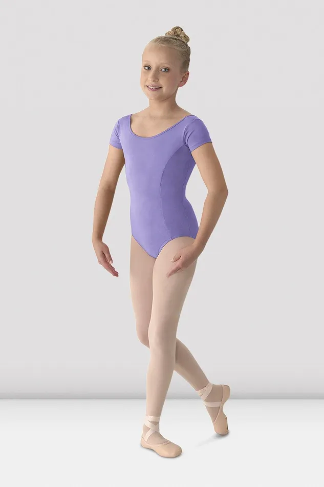 Bloch Leotards Children Girls Mirella Classic Short Sleeve Leotard Lilac