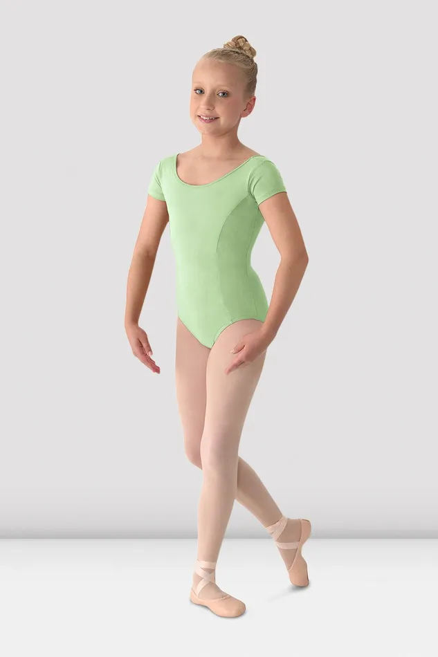 Bloch Leotards Children Girls Mirella Classic Short Sleeve Leotard Seafoam