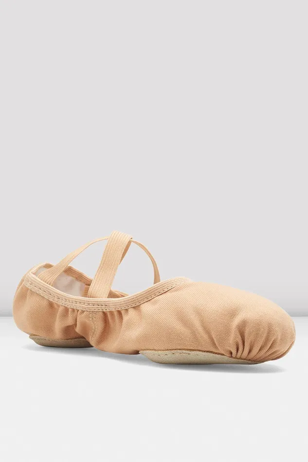 Bloch Mens Adults Mens Performa Stretch Canvas Ballet Shoes Sand Canvas