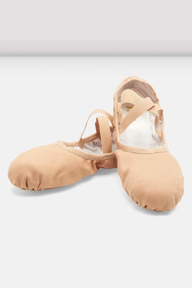 Bloch Mens Adults Mens Performa Stretch Canvas Ballet Shoes Sand Canvas