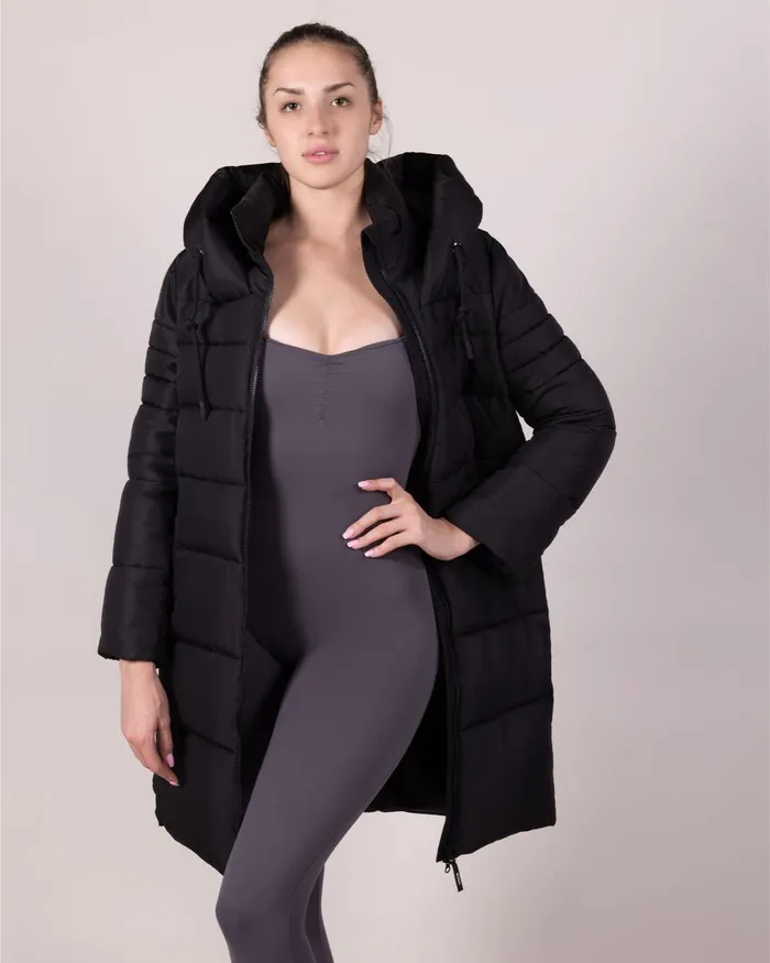 Bloch Outerwear Adults Bloch Longline Puffer Black Bloch Outerwear Adults Bloch Longline Puffer Black