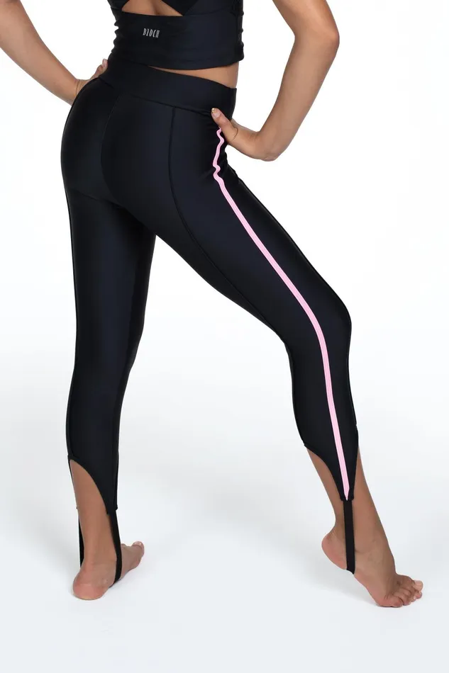 Bloch Pants and Leggings Children Bloch X Flo Active Chelsea Stirrup Pant Black