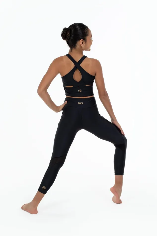 Bloch Pants and Leggings Children Bloch X Flo Active Chloe 78 Legging Black Bloch Pants and Leggings Children Bloch X Flo Active Chloe 78 Legging Black