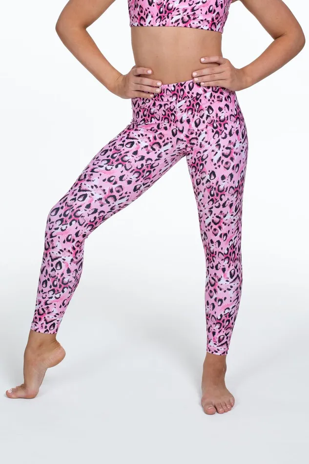 Bloch Pants and Leggings Children Bloch X Flo Active Full Length Legging Sketch Leopard Bloch Pants and Leggings Children Bloch X Flo Active Full Length Legging Sketch Leopard