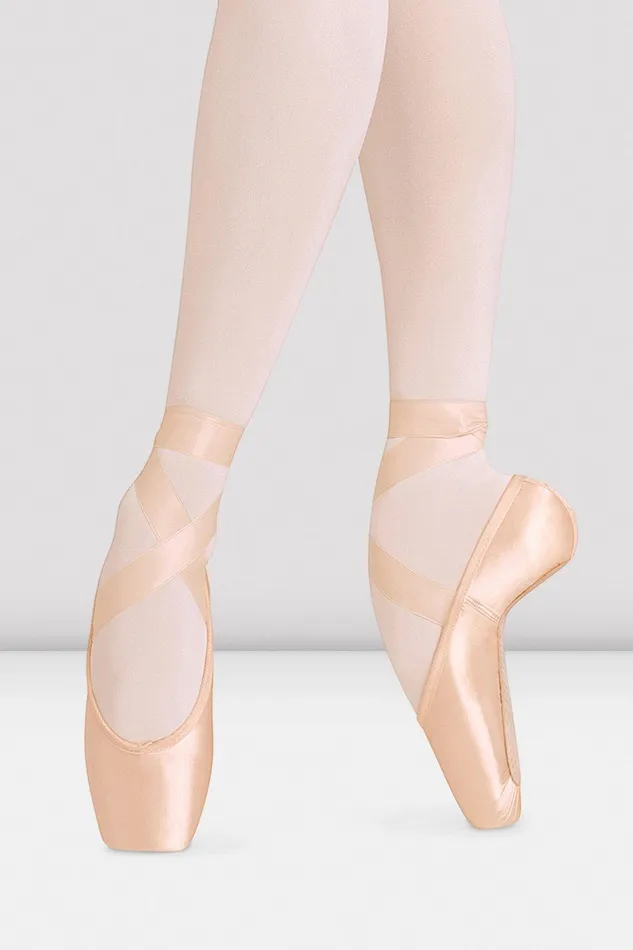Bloch Pointe Adults European Balance Longer Length Pointe Shoes Pink Satin