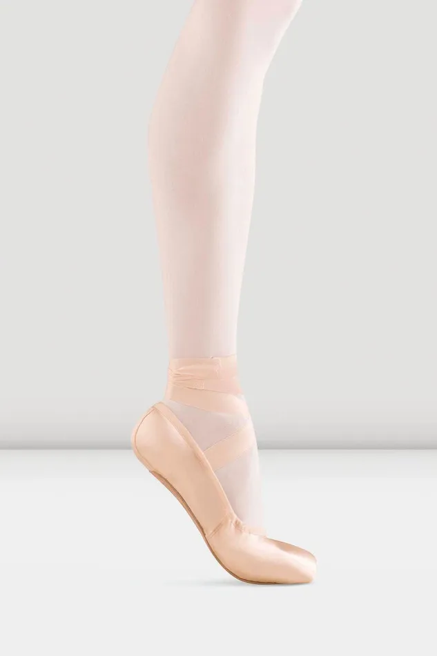 Bloch Pointe Adults Tensus Demi Pointe Shoes Pink Satin