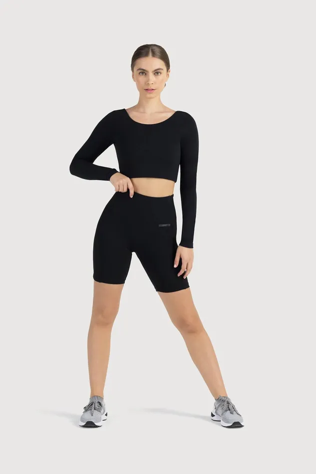 Bloch Shorts Adults Bloch Technique 7 Inch Rib Panel Short Graphite