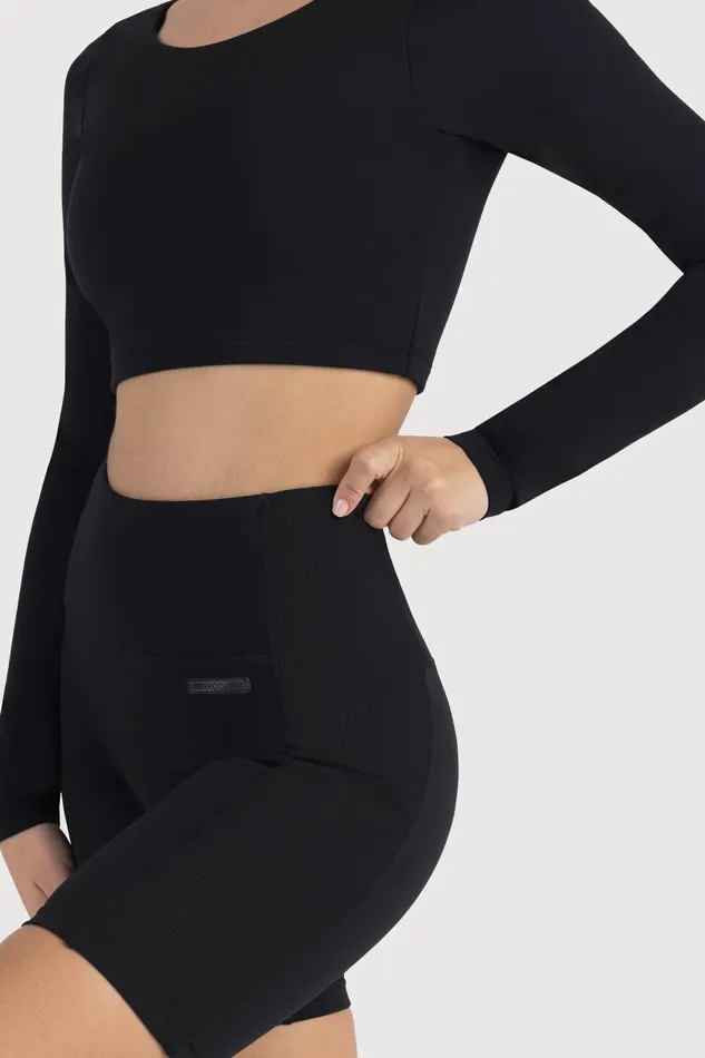 Bloch Shorts Adults Bloch Technique 7 Inch Rib Panel Short Graphite Bloch Shorts Adults Bloch Technique 7 Inch Rib Panel Short Graphite