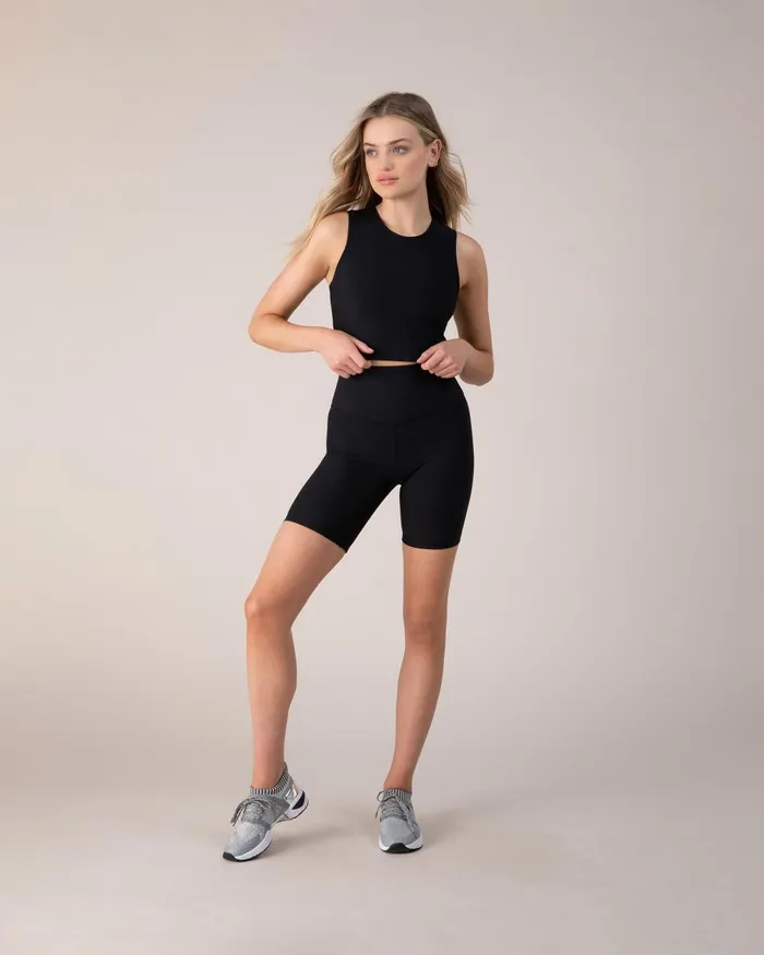 Bloch Shorts Adults Blochrib 8 Inch Short Ebony Bloch Shorts Adults Blochrib 8 Inch Short Ebony