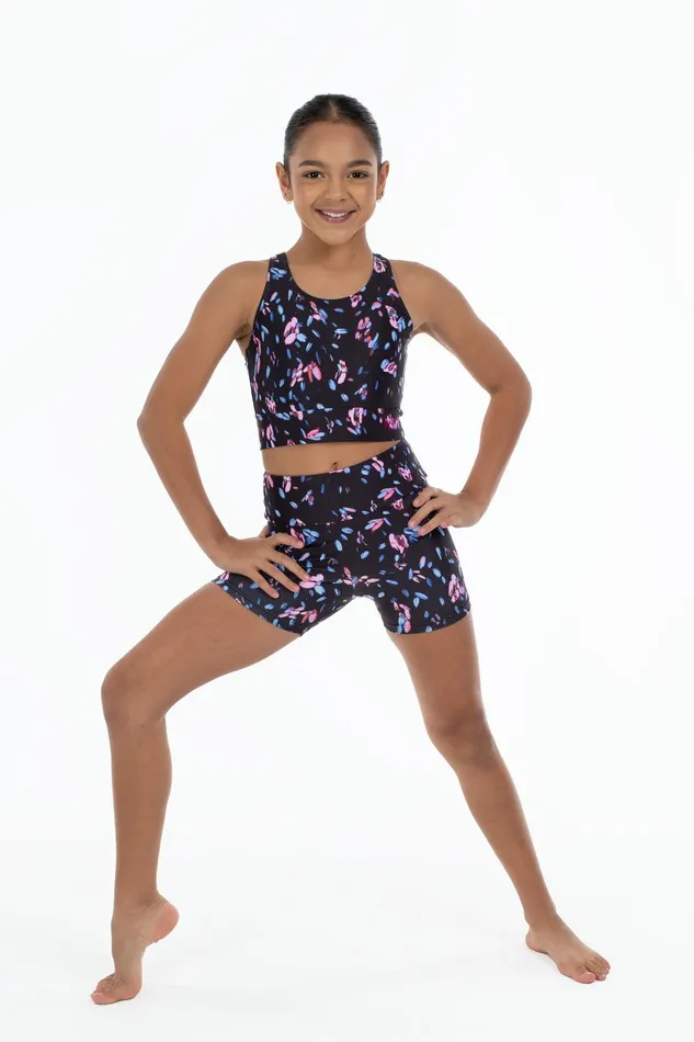 Bloch Shorts Children Bloch X Flo Active Nicole Bike Shorts Falling Petal