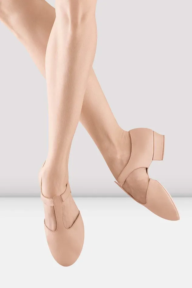 Bloch Teaching Adults Ladies Grecian Sandal Teaching Shoes Pink Leather
