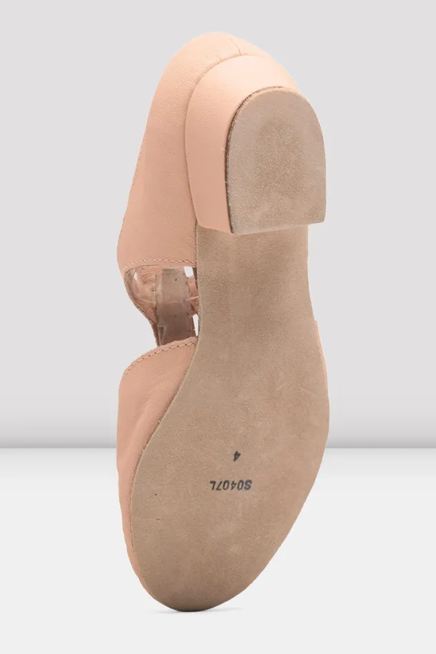 Bloch Teaching Adults Ladies Grecian Sandal Teaching Shoes Pink Leather