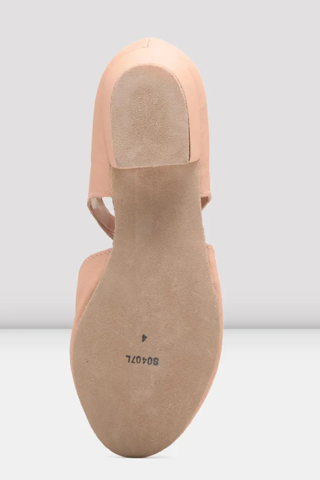 Bloch Teaching Adults Ladies Grecian Sandal Teaching Shoes Pink Leather