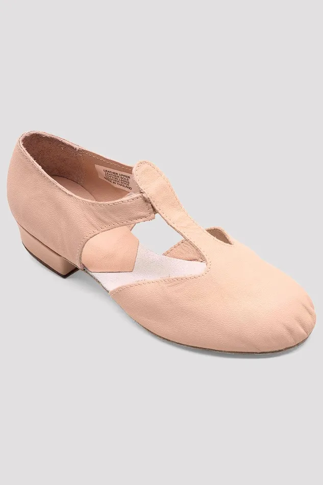 Bloch Teaching Adults Ladies Grecian Sandal Teaching Shoes Pink Leather