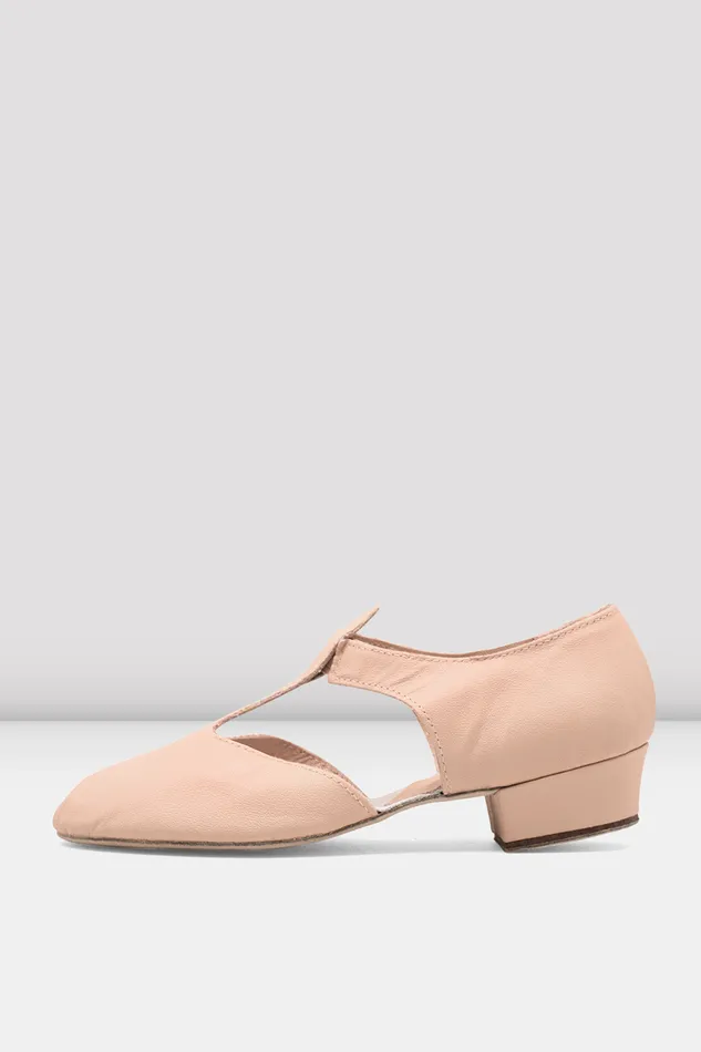 Bloch Teaching Adults Ladies Grecian Sandal Teaching Shoes Pink Leather