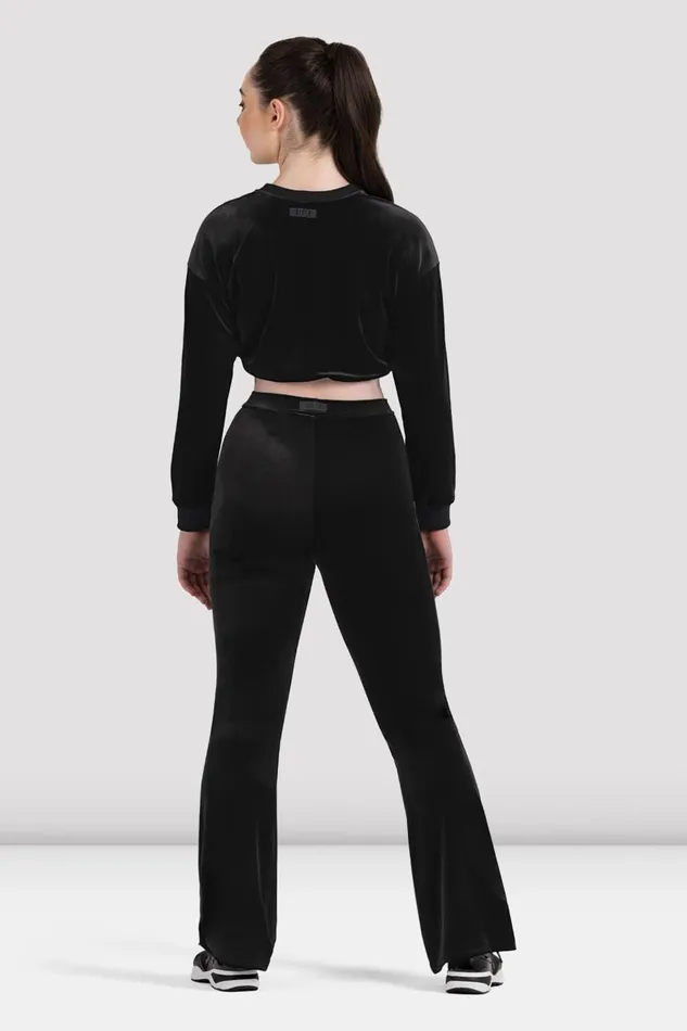 Bloch Tops Adults Bloch Luxe Touch Cropped Sweat Graphite Bloch Tops Adults Bloch Luxe Touch Cropped Sweat Graphite