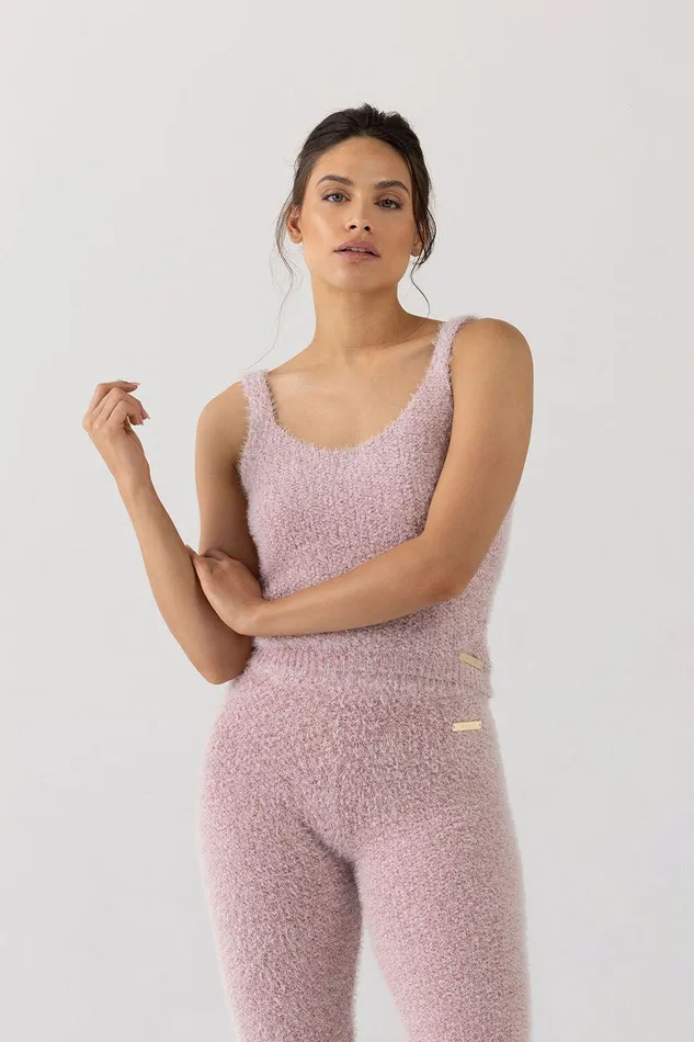 Bloch Tops Adults Bloch Popcorn Stitch Camisole Deep Pink