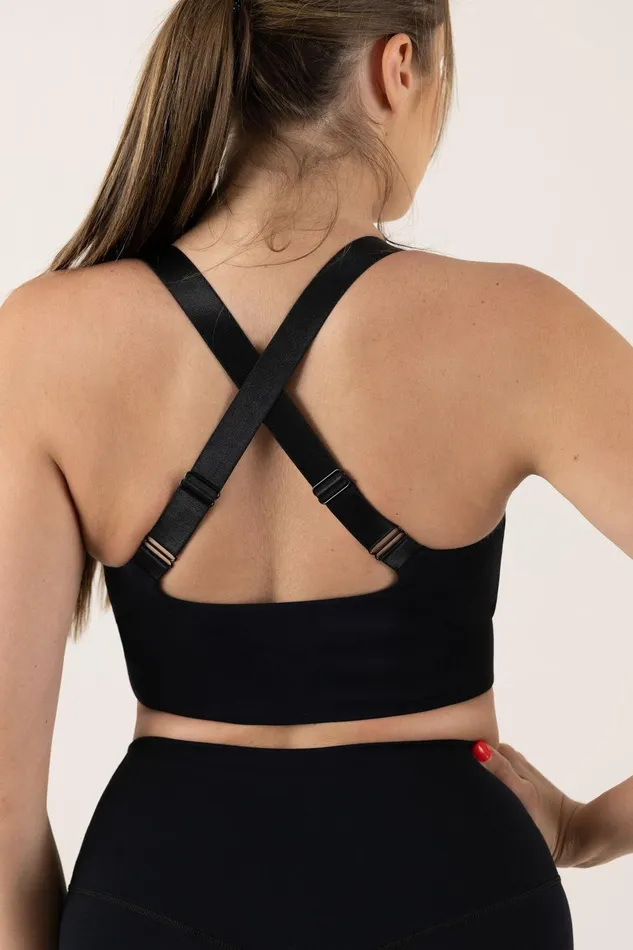 Bloch Tops Adults Bloch Revive Zip Crop Graphite Bloch Tops Adults Bloch Revive Zip Crop Graphite