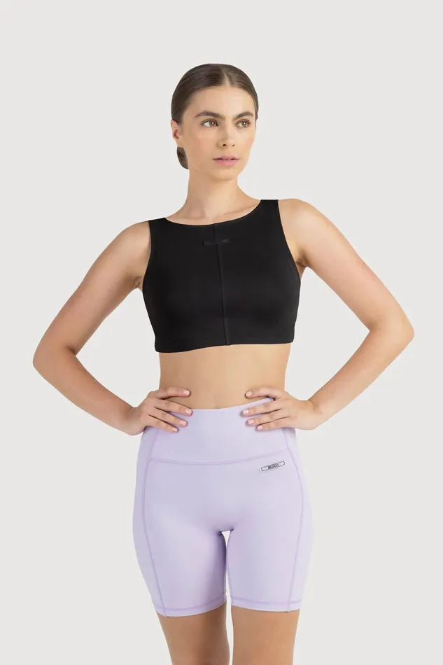 Bloch Tops Adults Bloch Technique High Neck Crop Graphite