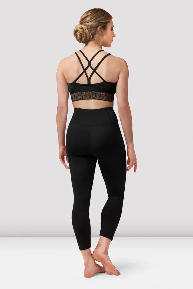 Bloch Tops Adults Ladies Demi Scoop Neck Crop Top Black Bloch Tops Adults Ladies Demi Scoop Neck Crop Top Black