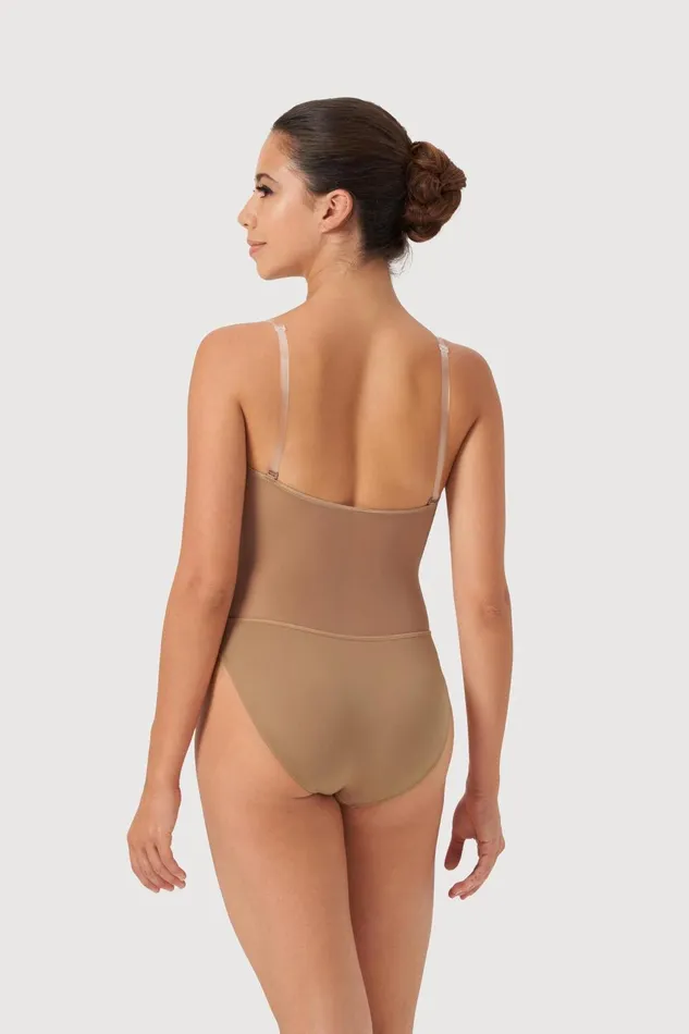 Bloch Underwear Adults Ladies Cordelia Mesh Panel Bodysuit Tan Bloch Underwear Adults Ladies Cordelia Mesh Panel Bodysuit Tan