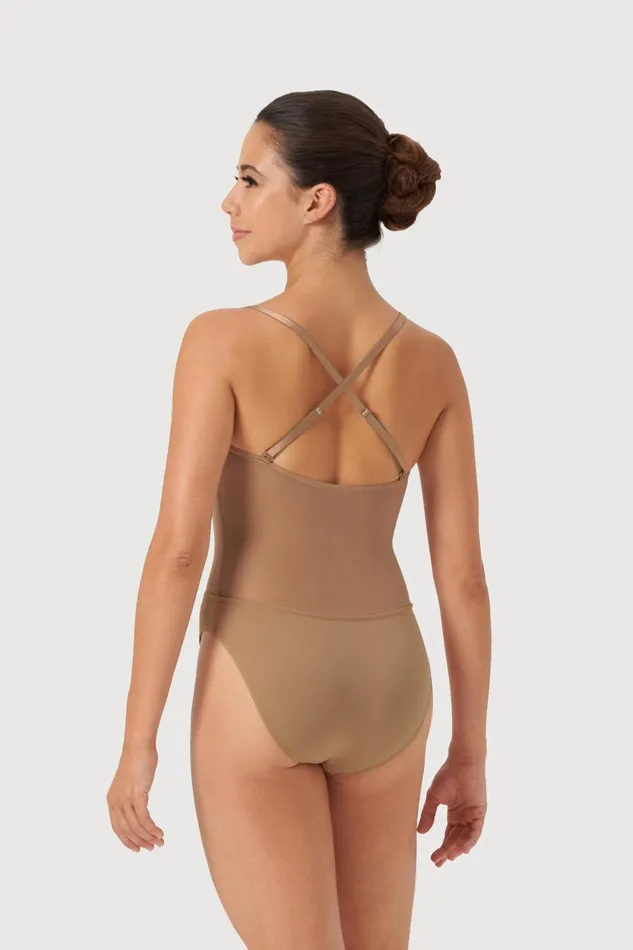 Bloch Underwear Adults Ladies Cordelia Mesh Panel Bodysuit Tan Bloch Underwear Adults Ladies Cordelia Mesh Panel Bodysuit Tan