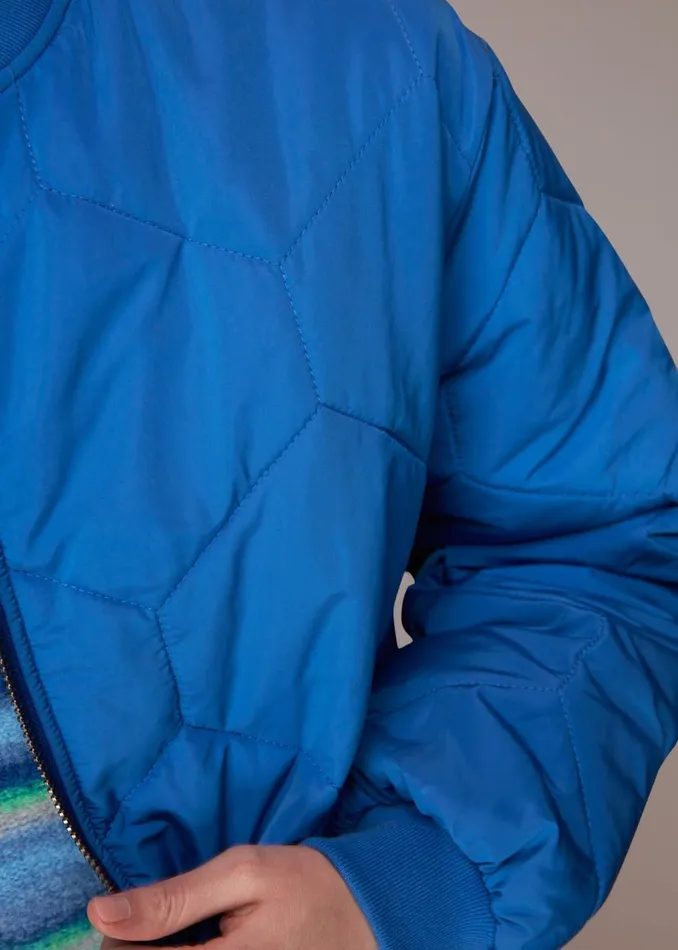 Blue Ida Short Quilted Coat Women Whistles Coats and Jackets